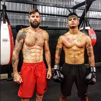 Training with future champions - private boxing photo with paul mead boxing coach